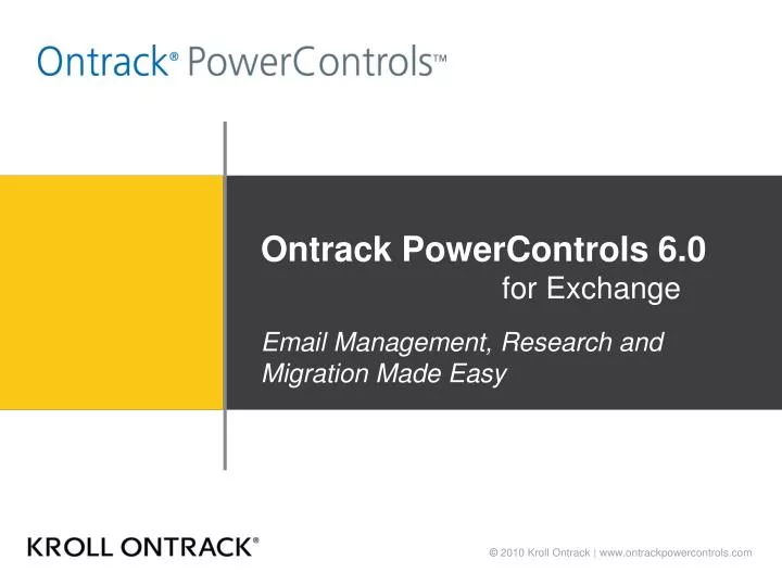 ontrack powercontrols 6 0 for exchange
