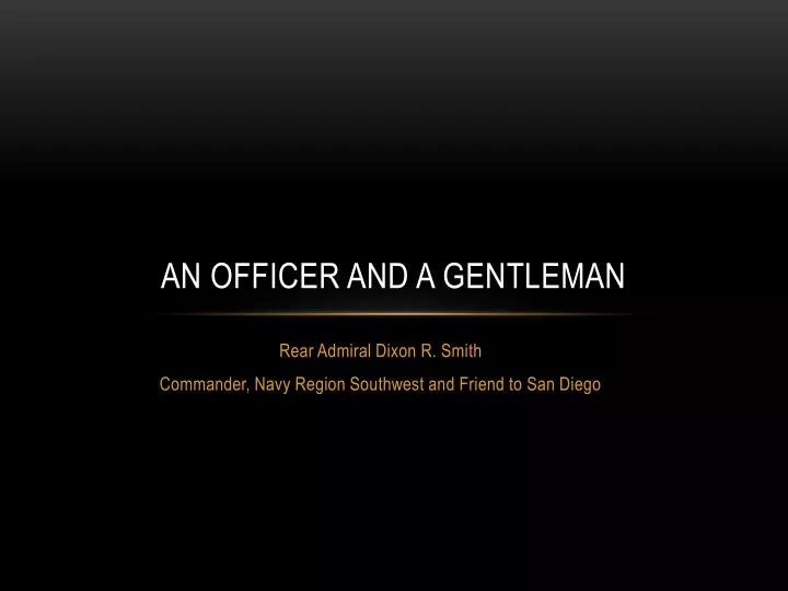 an officer and a gentleman