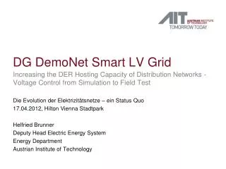 dg demonet smart lv grid