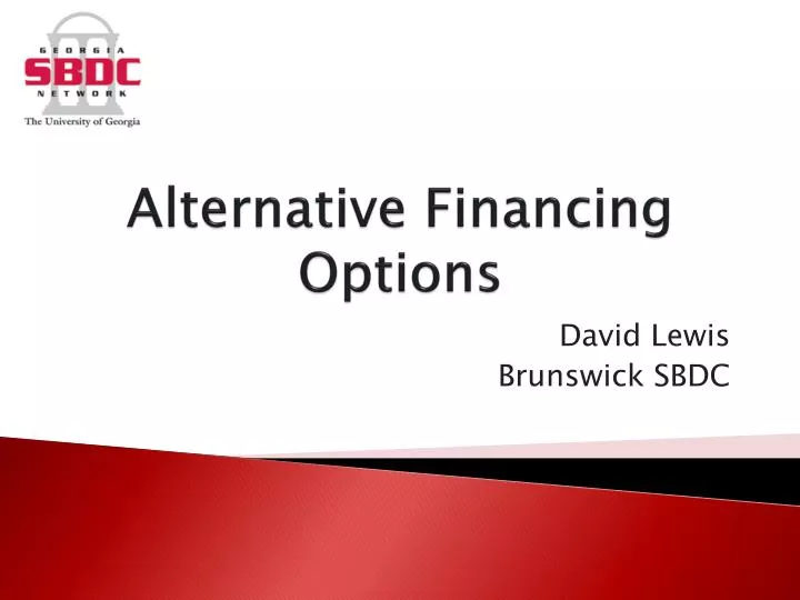 alternative financing options