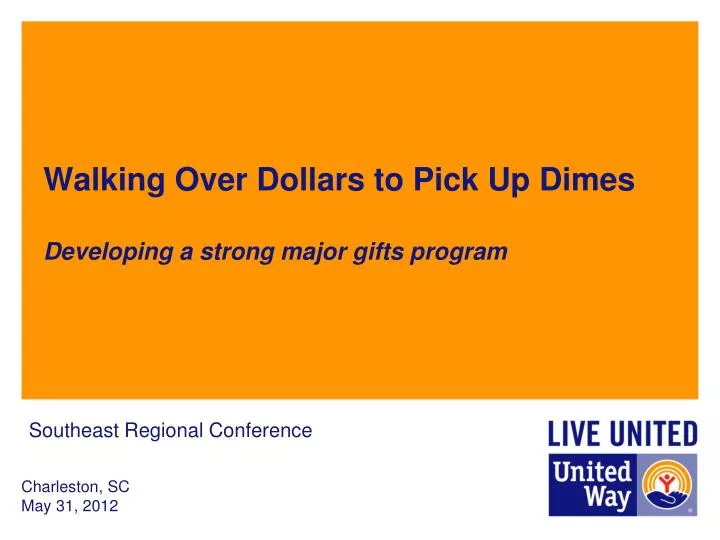 walking over dollars to pick up dimes developing a strong major gifts program