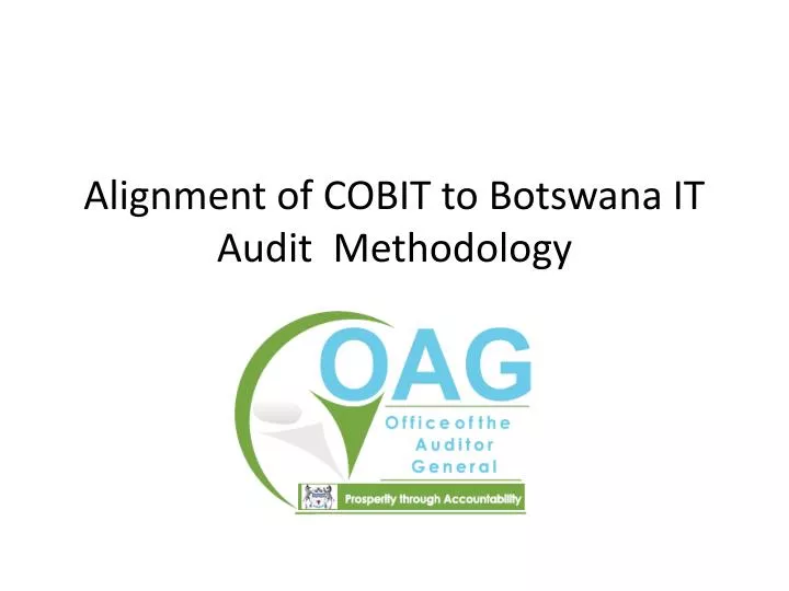 alignment of cobit to botswana it audit methodology