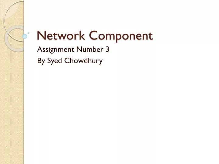 network component