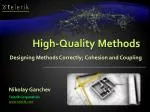 High-Quality Methods - slide 1