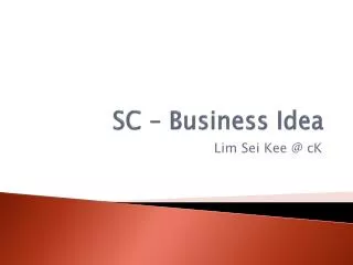 sc business idea
