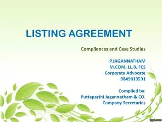 LISTING AGREEMENT