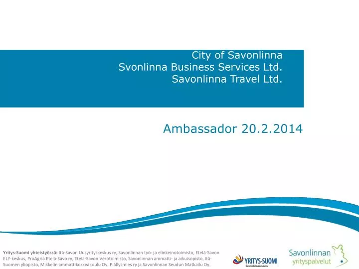city of savonlinna svonlinna business services ltd savonlinna travel ltd