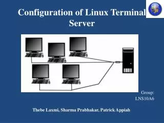 Configuration of Linux Terminal Server