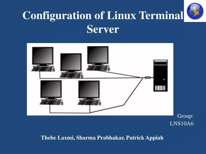 configuration of linux terminal server