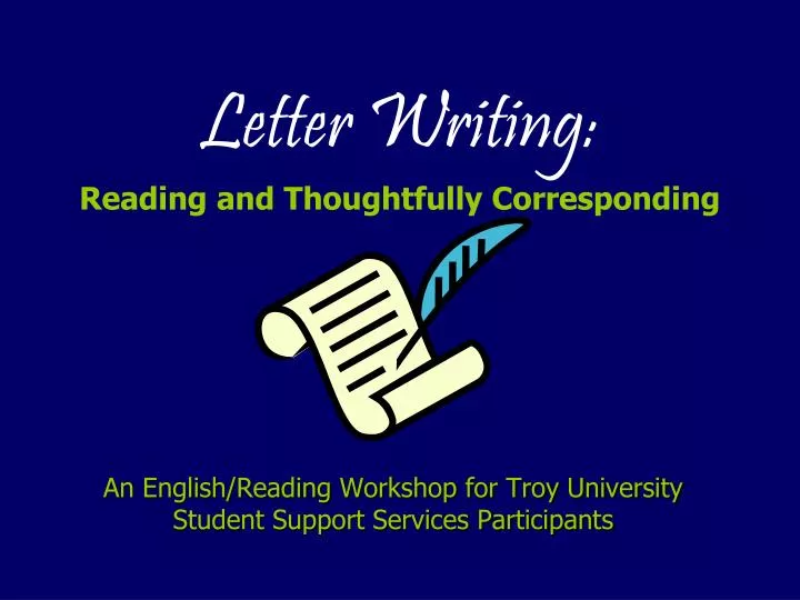 letter writing reading and thoughtfully corresponding