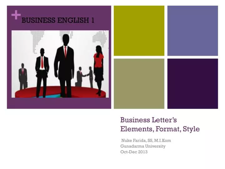 business letter s elements format style