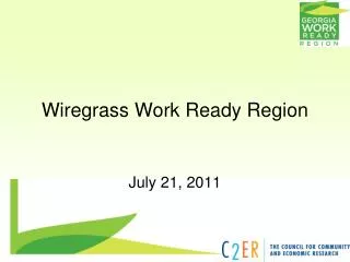 Wiregrass Work Ready Region