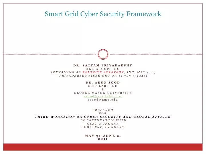 smart grid cyber security framework