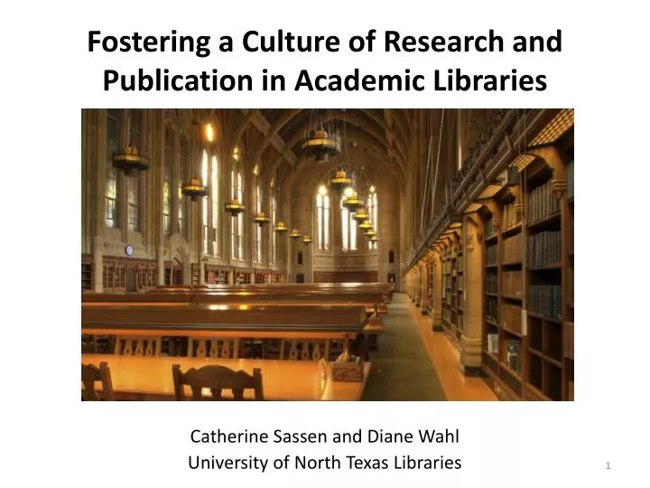 fostering a culture of research and publication in academic libraries