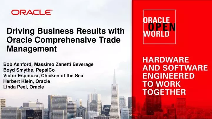 driving business results with oracle comprehensive trade management