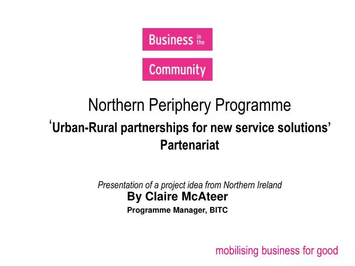 by claire mcateer programme manager bitc