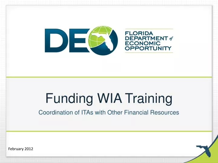 funding wia training