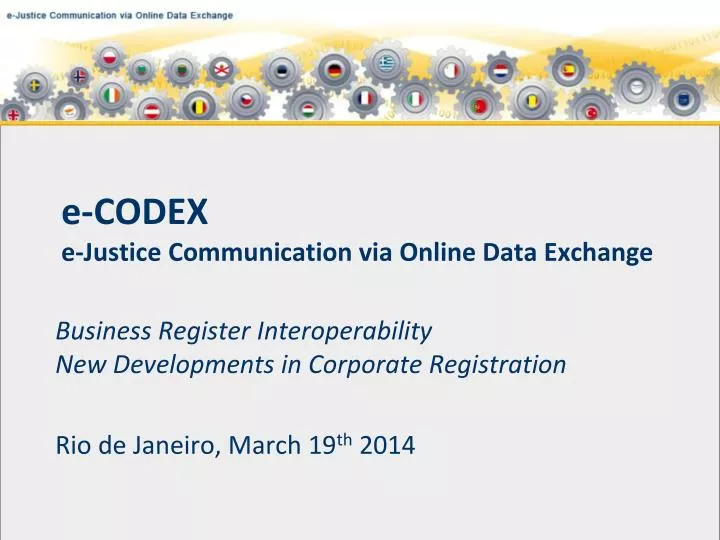 e codex e justice communication via online data exchange