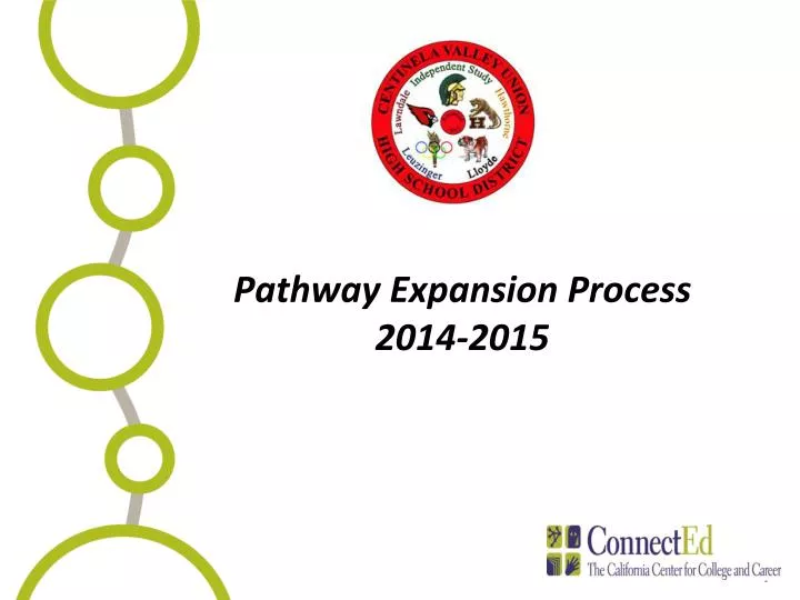 pathway expansion process 2014 2015