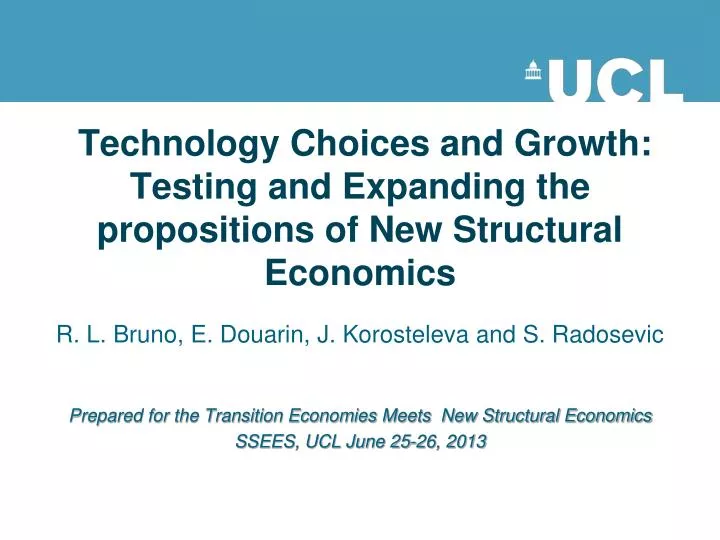 technology choices and growth testing and expanding the propositions of new structural economics