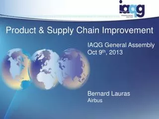 Product &amp; Supply Chain Improvement