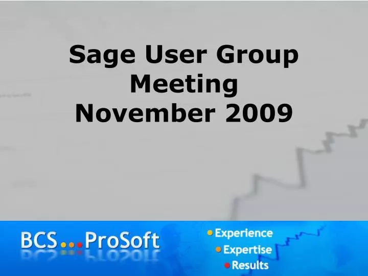 sage user group meeting november 2009