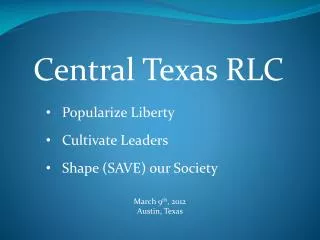 Central Texas RLC