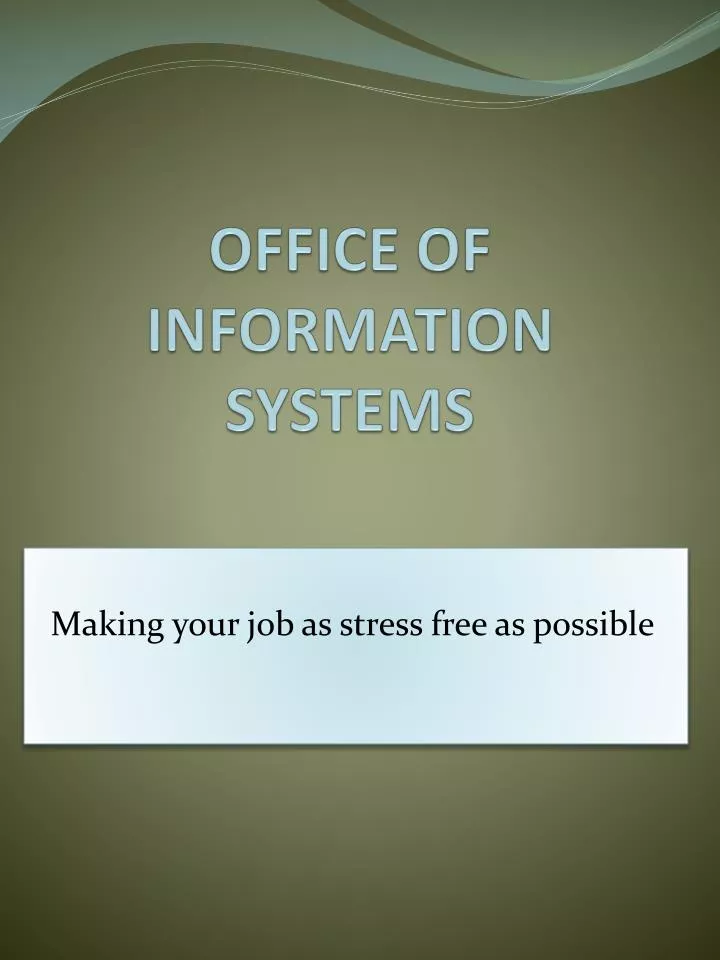 office of information systems