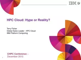 HPC Cloud: Hype or Reality?