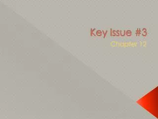 Key Issue #3