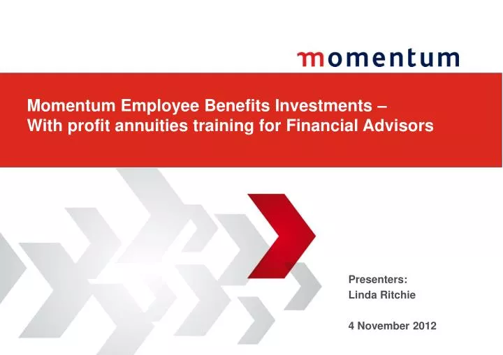momentum employee benefits investments with profit annuities training for financial advisors
