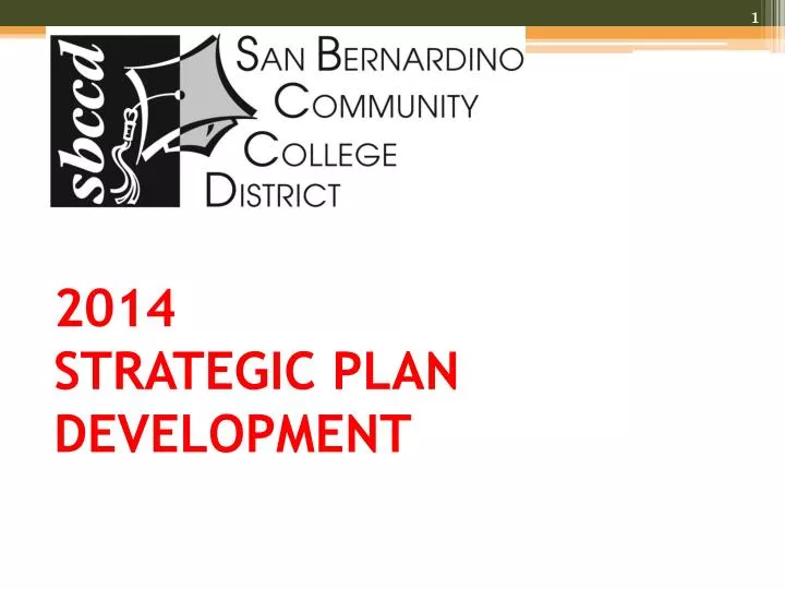 2014 strategic plan development