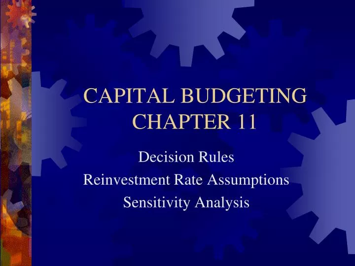 capital budgeting chapter 11