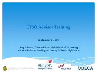 CTSO Advisor Training