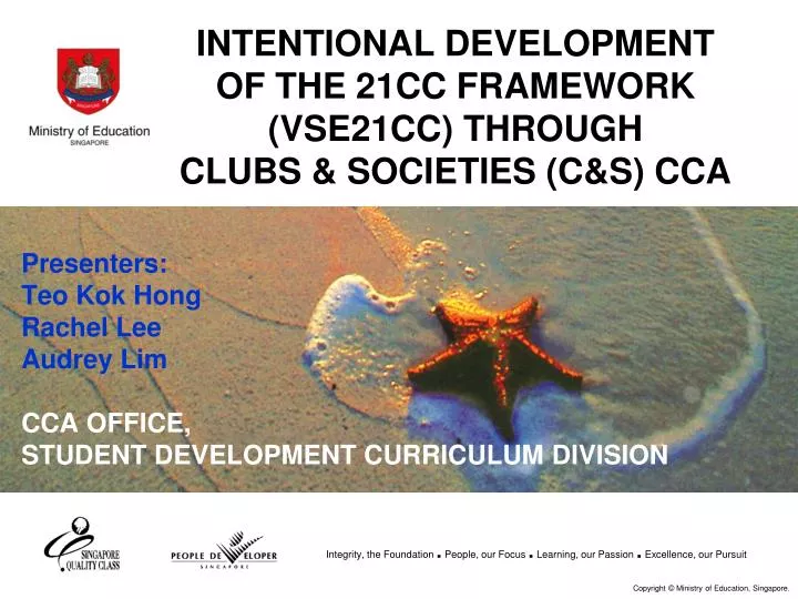 intentional development of the 21cc framework vse21cc through clubs societies c s cca