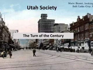 utah society
