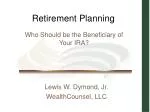 Retirement Planning - slide 1