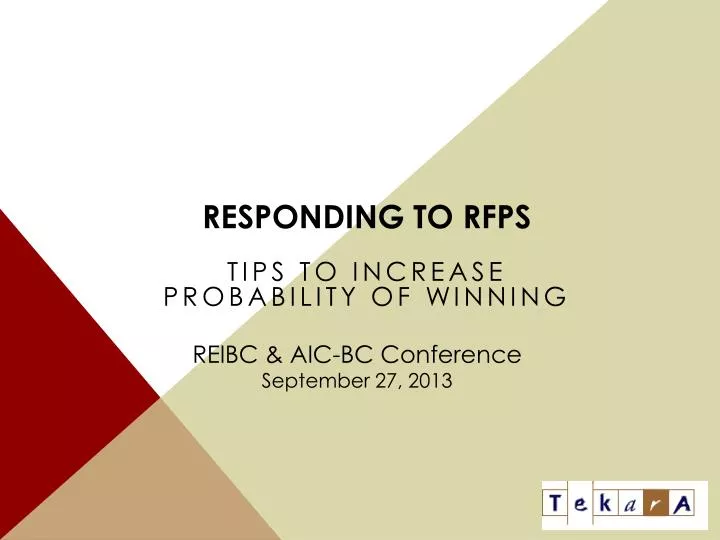 responding to rfps