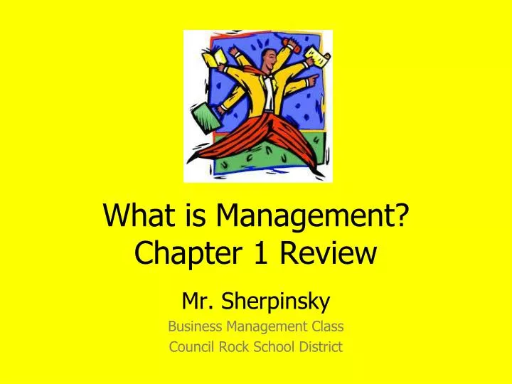 what is management chapter 1 review