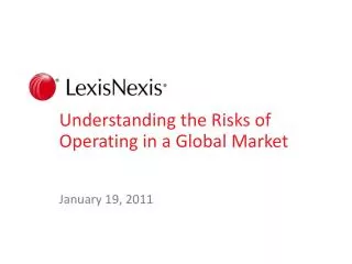 Understanding the Risks of Operating in a Global Market