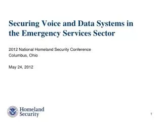 Securing Voice and Data Systems in the Emergency Services Sector