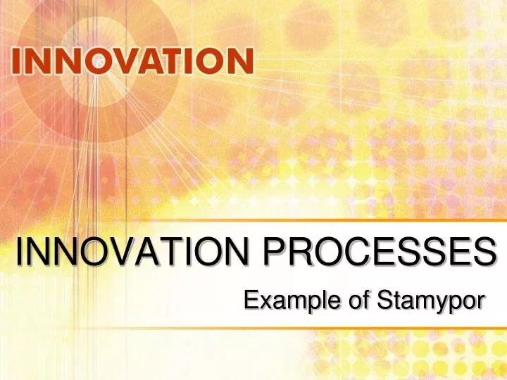 innovation processes