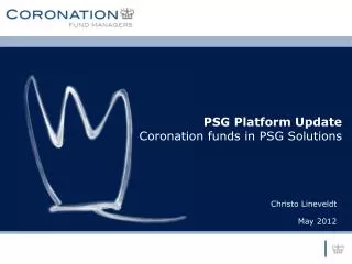 PSG Platform Update Coronation funds in PSG Solutions