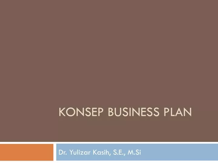 konsep business plan