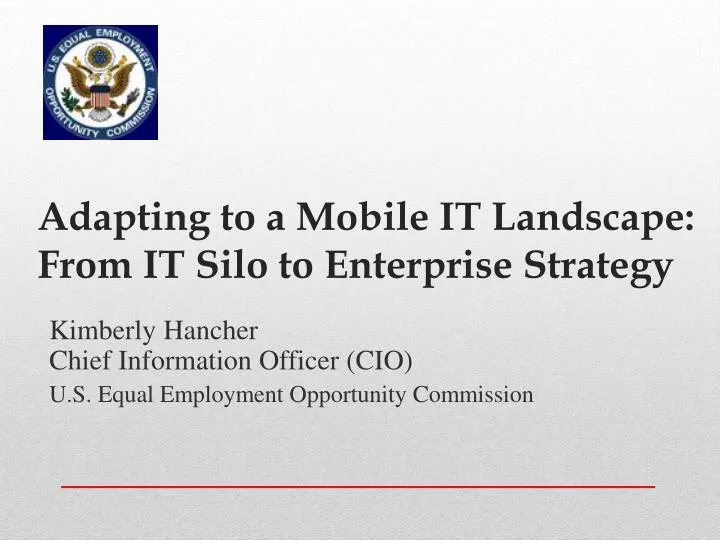 adapting to a mobile it landscape from it silo to enterprise strategy