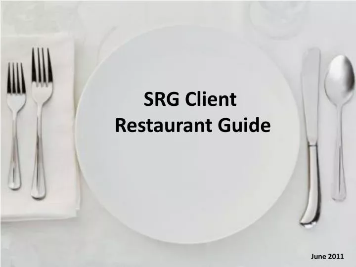 srg client restaurant guide