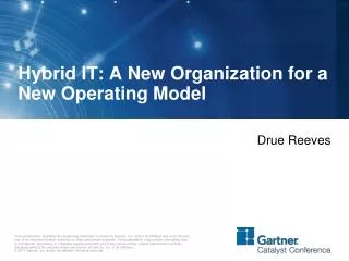 Hybrid IT: A New Organization for a New Operating Model