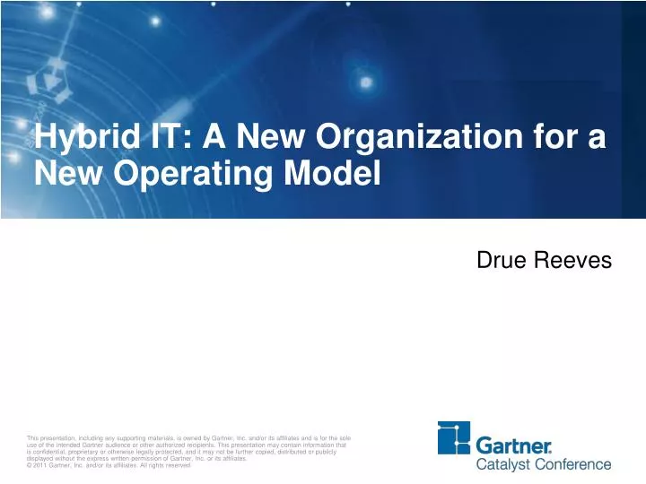 hybrid it a new organization for a new operating model