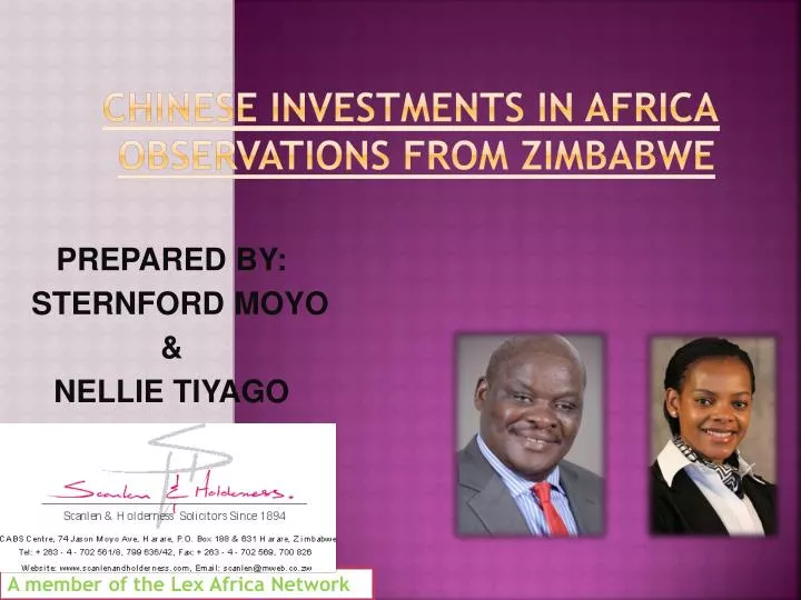 chinese investments in africa observations from zimbabwe