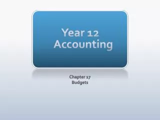 Year 12 Accounting